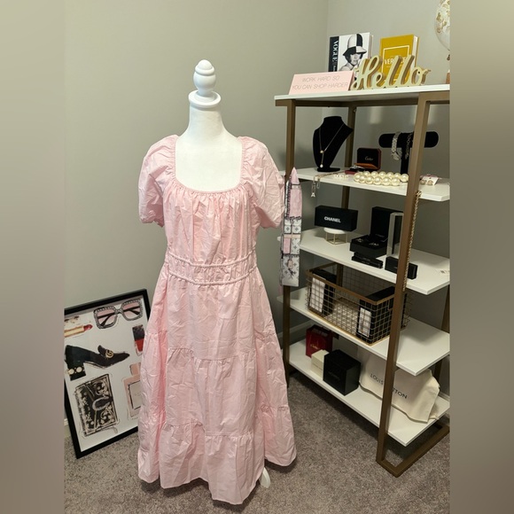 Sanctuary Women's Tie Detail Midi Dress NWT 14 - Picture 6 of 12